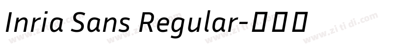 Inria Sans Regular字体转换